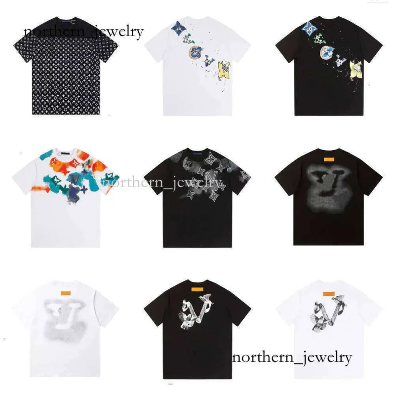 lvs t shirt Designer Hot Mens T Shirts Plus Size Male Cotton Summer Women lvs shirts Oversize Breathable Shirts Men Cotton Casual Men Tshirts louise shirts