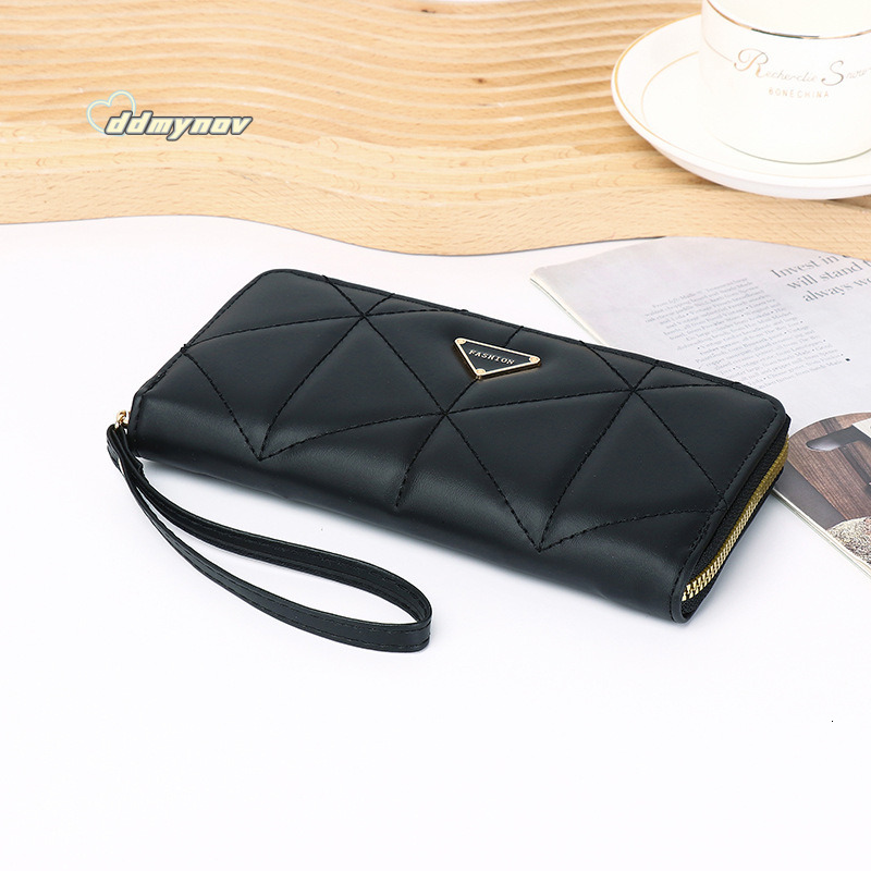 Korean Style New INS Long Large Capacity Zipper Women's Wallet Fashionable High-end Clutch ddmynov
