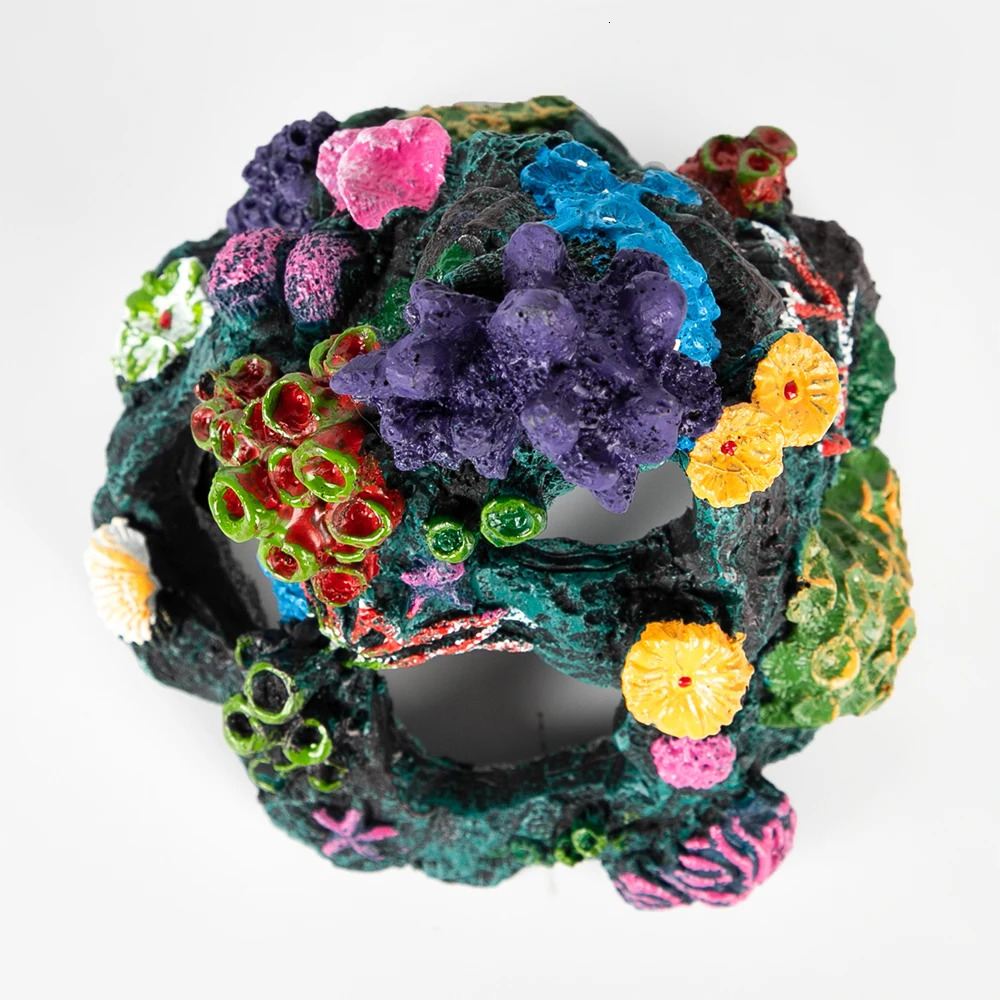 Aquarium Decoration Artificial Coral Mountain Synthetic Resin Coral Stone for Aquarium Decoration for Fish Tank 250530