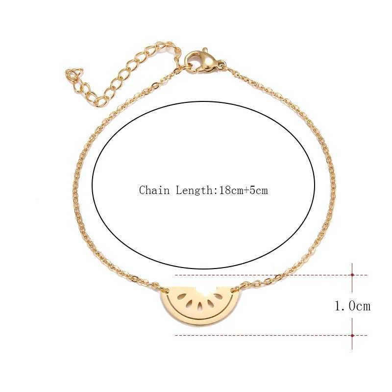 DOTIFI Stainless Steel Bracelet For Women Gold Color Watermelon Pulseira Feminina Lovers Engagement Jewelry W250606