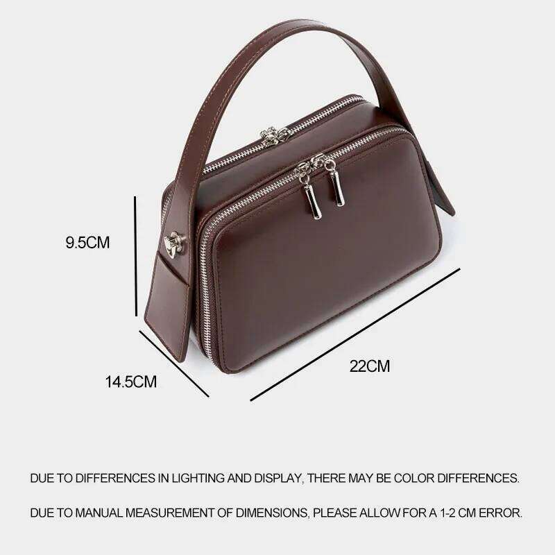 For Women's Underarm Cowhide Genuine Leather Handbags 2025 Vintage Shoulder Bag Female Crossbody Bags High Quality 2025/06/06