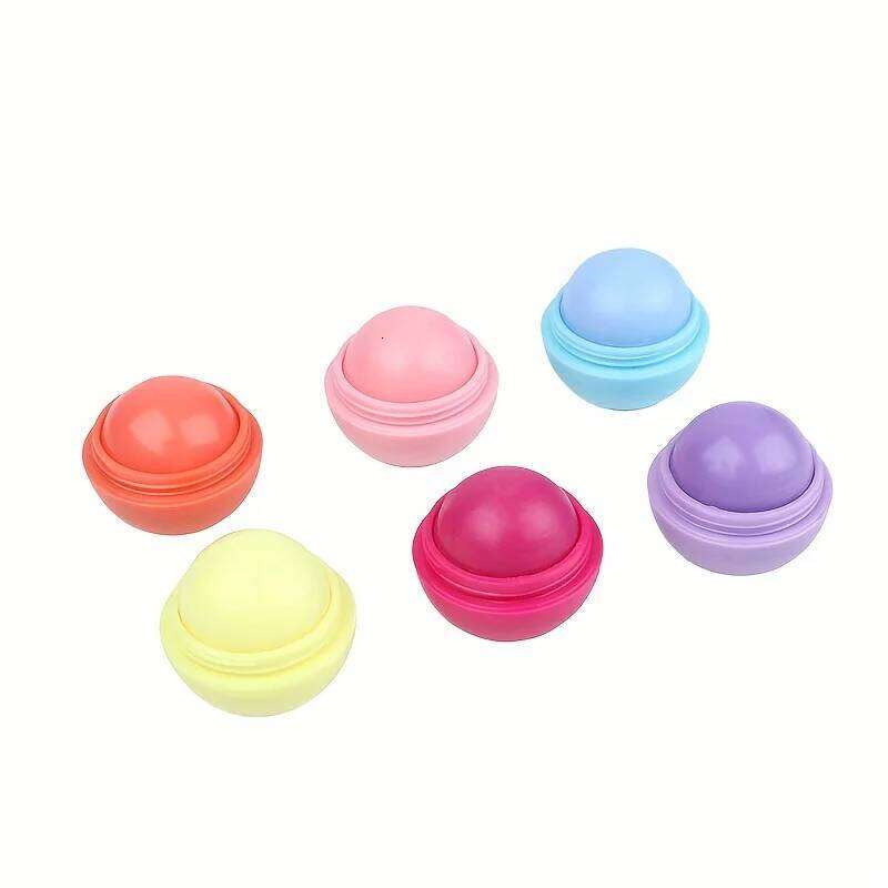free shipping Cute Ball Shaped Lip Balm - Hydrating, Soothing, and Long-Lasting Lip Plumper with Non-Stick Cup for Preventing Frost Cracking a