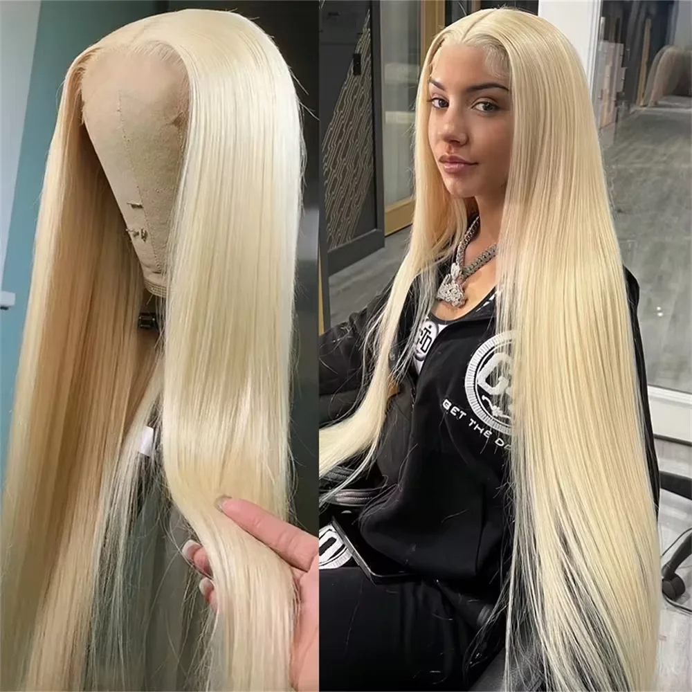 613 Hd Lace Frontal Wig 13x6 Straight Human Hair Wigs For Woman Hd Transparent Brazilian Hair Honey Blonde Human Lace Front Wig Synthetic