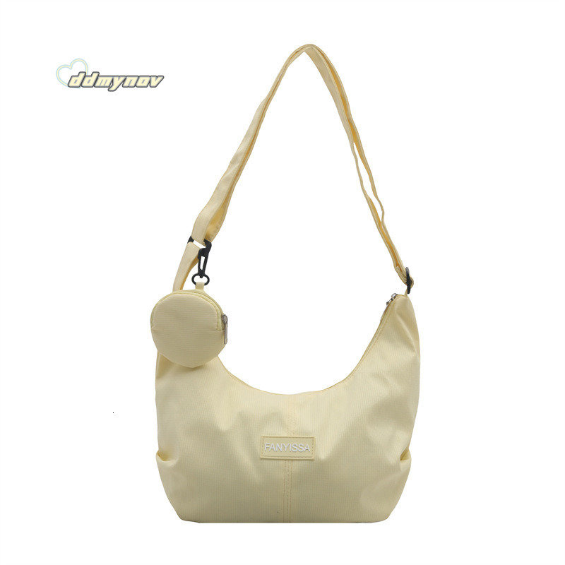 Korean INS Large Capacity Shoulder Women Simple Versatile Dumpling for Girls Students Class Commuting Crossbody Bag ddmynov