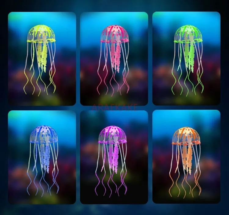 Aquarium Landscape Software Simulation Jellyfish Fish Tank Landscape Package Jellyfish Soft Coral Large Medium and Small 250530
