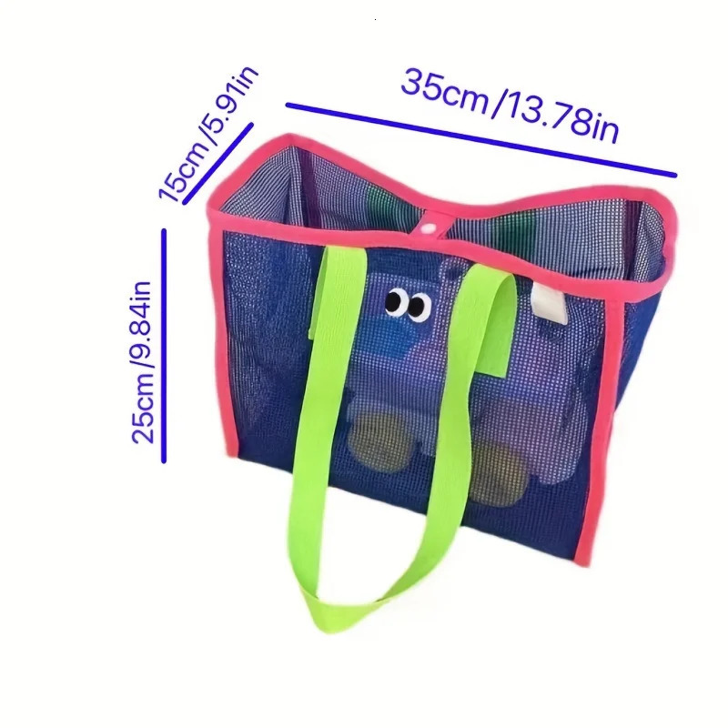 1 Portable Beach Bag Bath Large Capacity Travel and Swimming Storage Toy Basket 250605