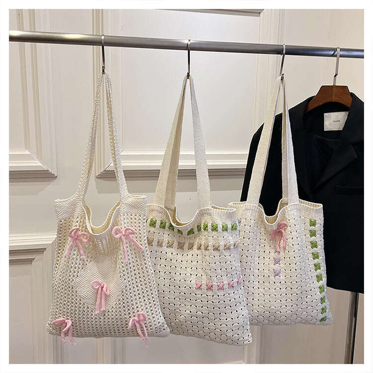 Korean Style Trendy Woven New Textured Fresh Shoulder Crossbody Fashionable Women's Bag B5