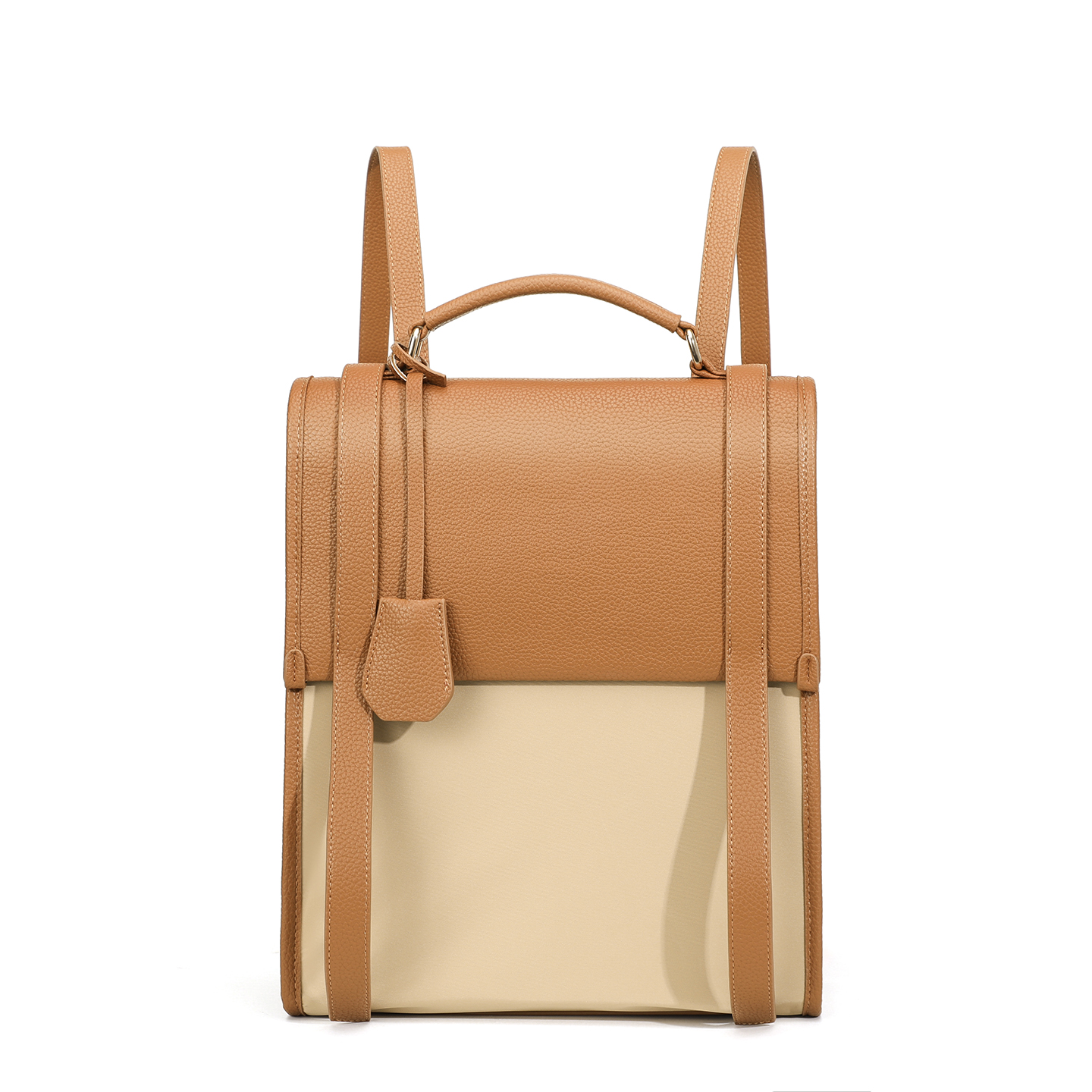 Small and high-end women's backpack with genuine leather design, casual commuting backpack, female student computer bag, backpack