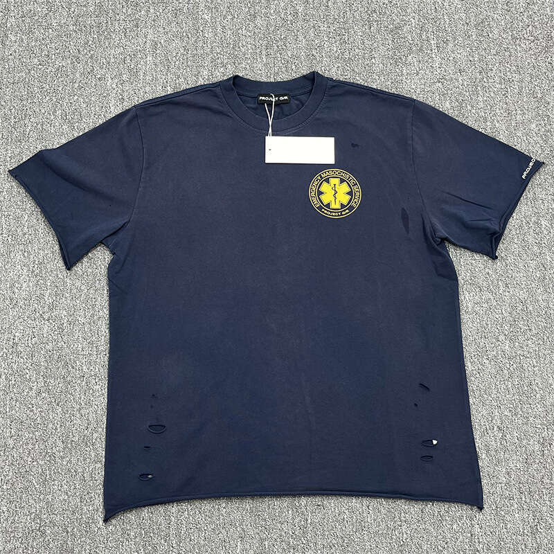 Niche Brand G/R 24ss American Washed Vintage Printed Slogan Short Sleeve T-Shirt Unisex Trend