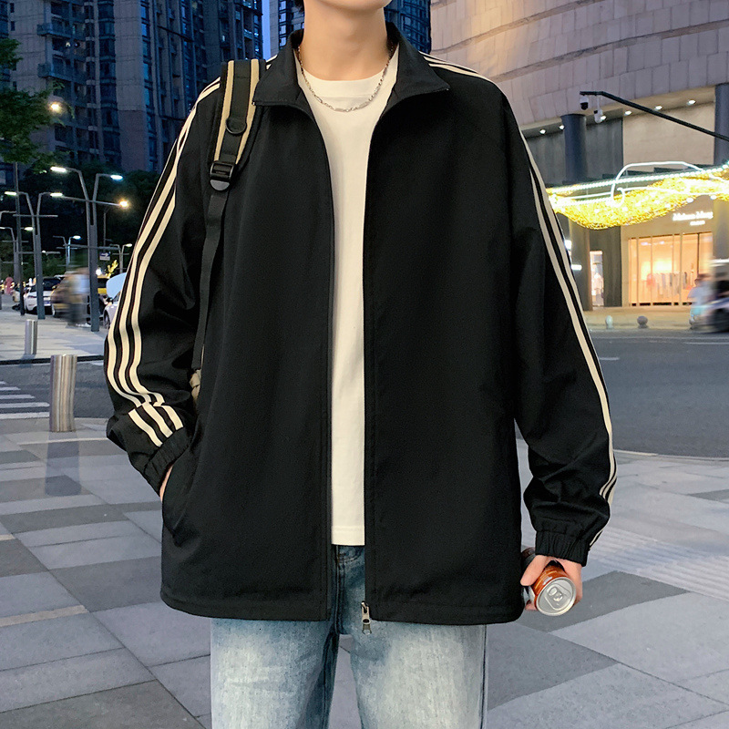 Ddmyoutdoor Spring And Autumn Men S Three Trendy Brand Windproof Waterproof Loose Oxford Horizontal Bar Jacket Couple S Style Jogging Suit