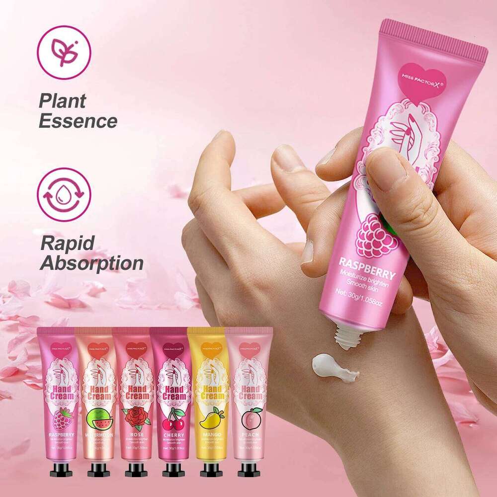 free shipping 24PCS/box lip balm in bulk, hand cream in bulk thank you card and red gauze bag, wedding gift to guests, Christmas and New Year