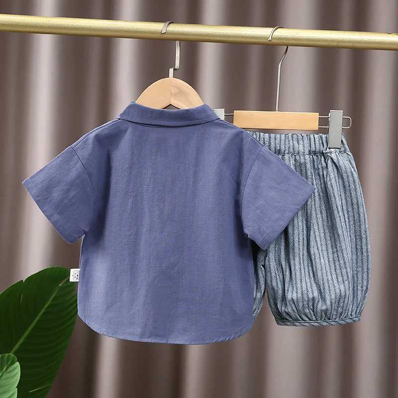 Boys Clothes Sets Summer 2025 Children Fashion Shirts Short Pants 2pcs Casual Suit For Baby Outfits Kids Shorts Tracksuits 4 5Y R250606