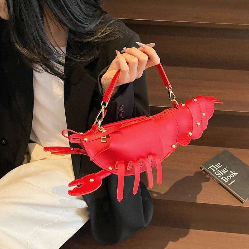 Crossbody For Personality Lobster Design Fun Creative Handbag Women Purse Cute Lady Girls Animal Toy Mobile Phone Bag