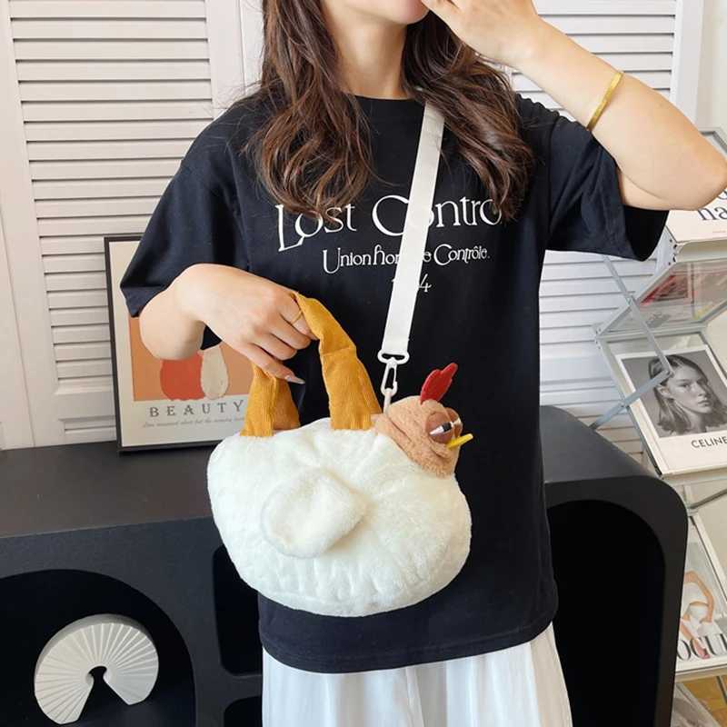 1pcs Womens cross bag fashion Cute stuffed Shoulder Bag Big Rooster Handbag Crossbody Bag handbag M250606