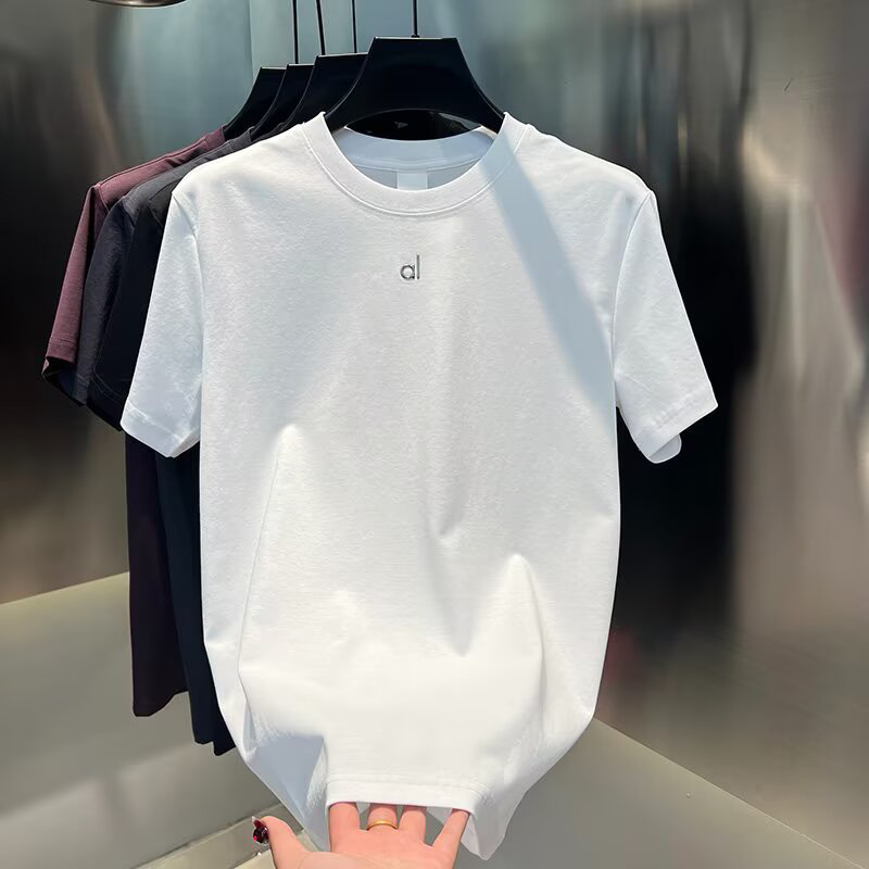 Men t Shirt designer t shirt Linen Silk Letter embroidered tops Casual Sports tee Summer Outdoor Plain color Breathable tshirt Plus size