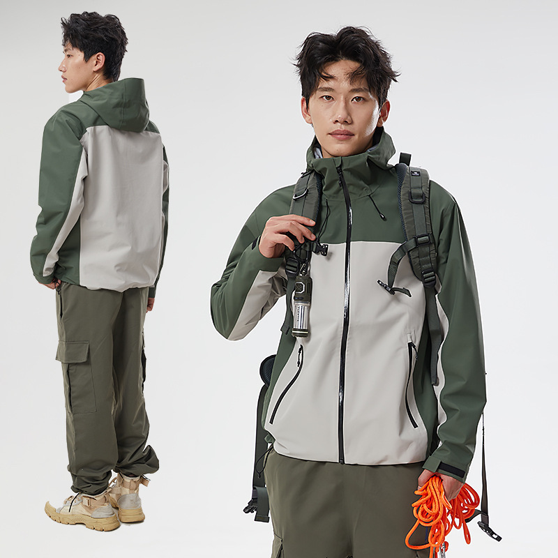 Ddmyoutdoor Hard Assault Men GBT Single Laminated Rubber Front For Women Hiking And Mountain Climbing Windproof Shell Thin Jacket Jackets