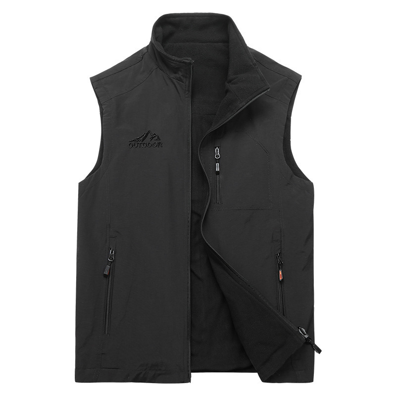 Ddmyoutdoor Sports Plus Velvet Men S Casual Outdoor Fleece Stand Collar Double Sided Wear Thick Vest Can Be Purchased In Bulk Jogging Suit