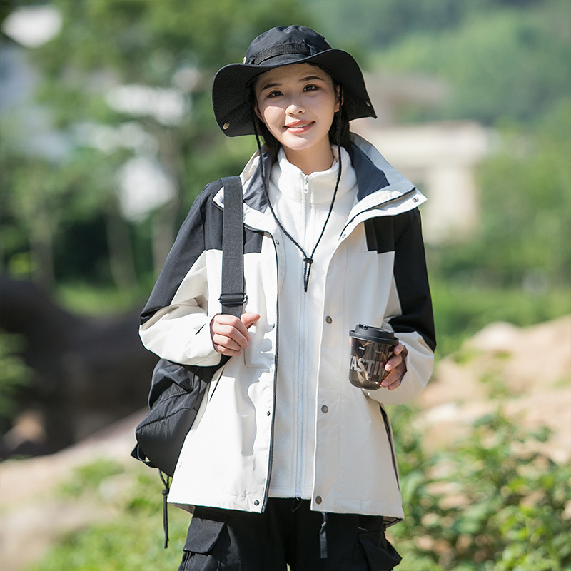 Ddmyoutdoor Outdoor Waterproof And Warm Three In One Detachable Mountain Climbing Jacket Men Printed For Women Jackets