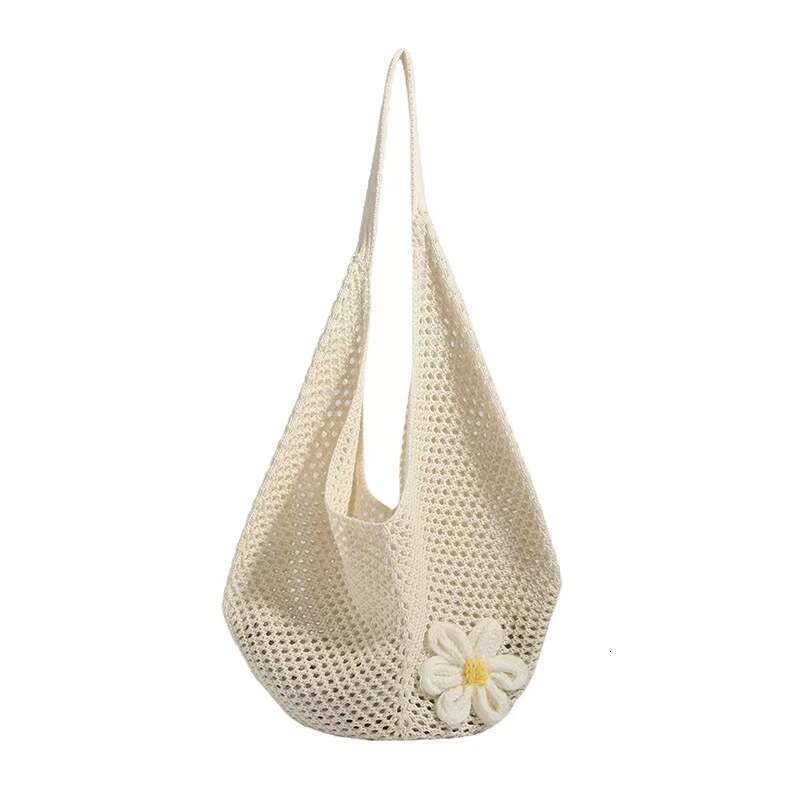 Summer Handwoven Women's New Shoulder Large Capacity Tote Beach Vacation Straw Bag B5