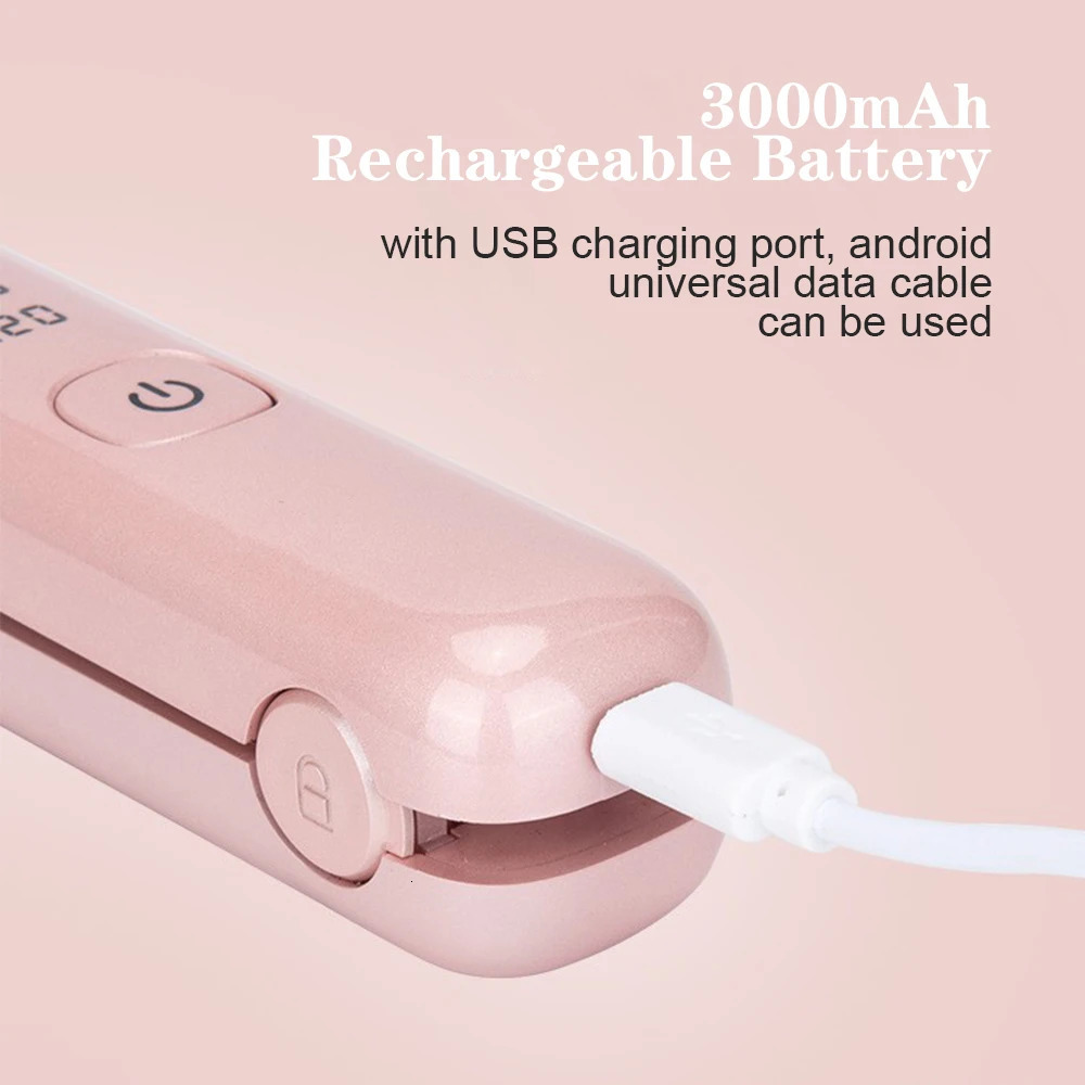 Wireless Hair Straightener Mini Curling Iron Fast Warm-up Ceramic Straightening Styling Tool Four-gear Temperature Adjustment 250605