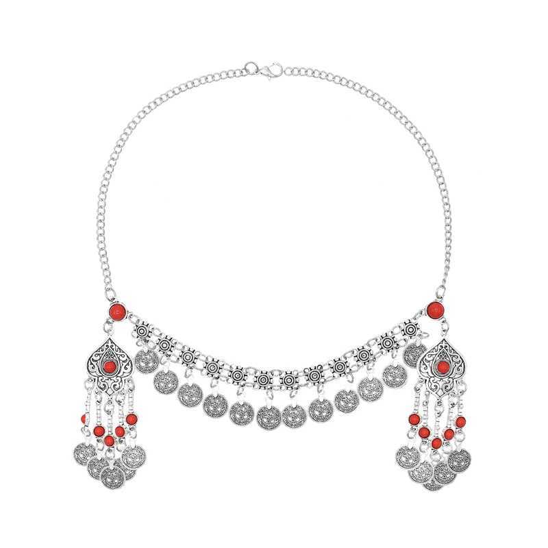 Vintage Kadn Sa Taklar Trk Para Kolye Pskl fadeli Parti Sa Aksesuarlar Bohemian Etnik Charms Kafa Band Kadn Z250605