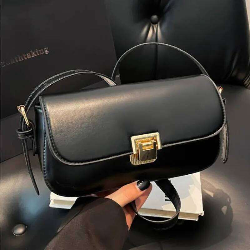 Saddle Women's 2025 New Fashionable And Simple Shoulder Crossbody Bag, Trendy Armpit Bag