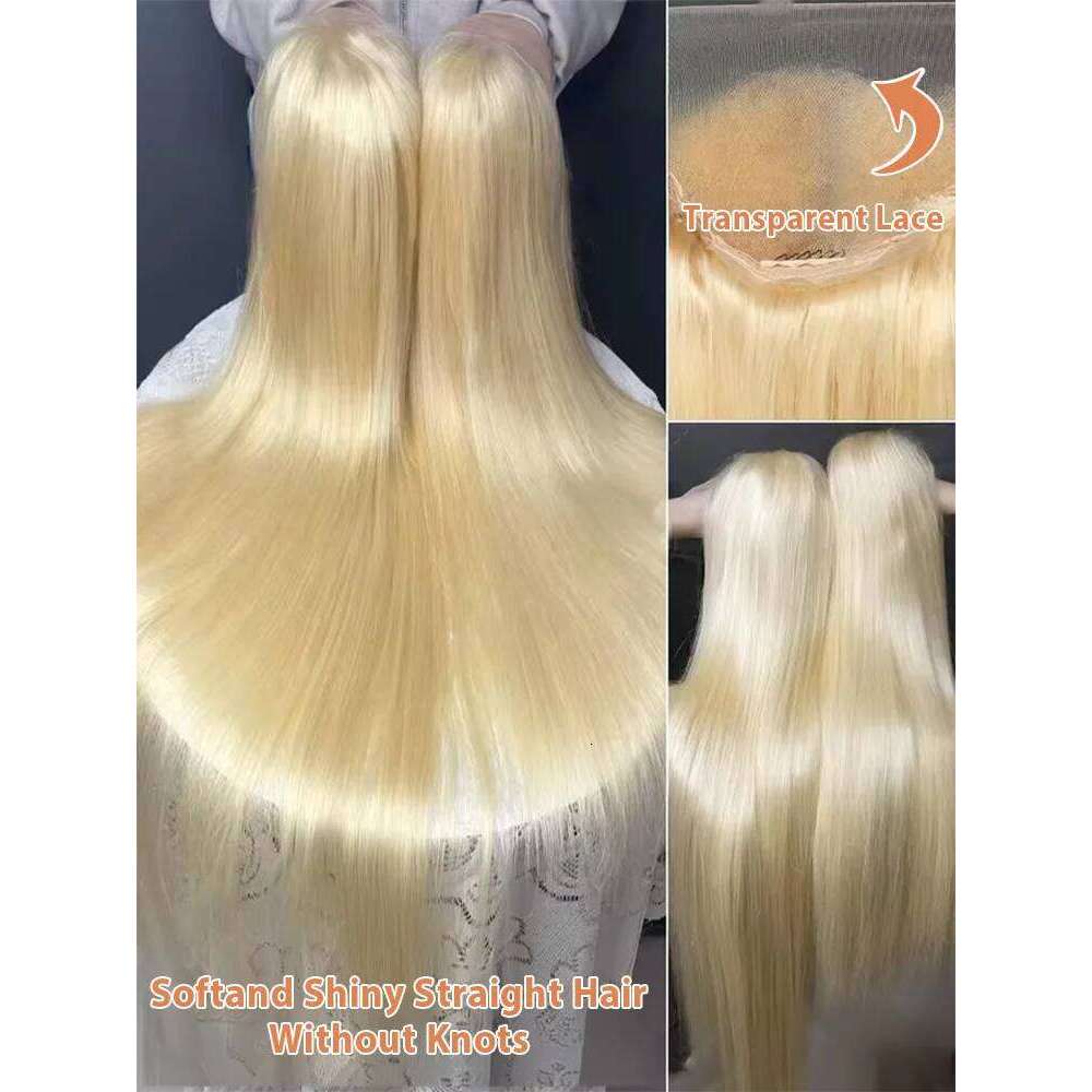 30 40 Inch Honey Blonde 613 Frontal Wigs 13x6 HD Lace Wig 250 Density 13x4 Transparent Brazilian Pre Plucked For Women