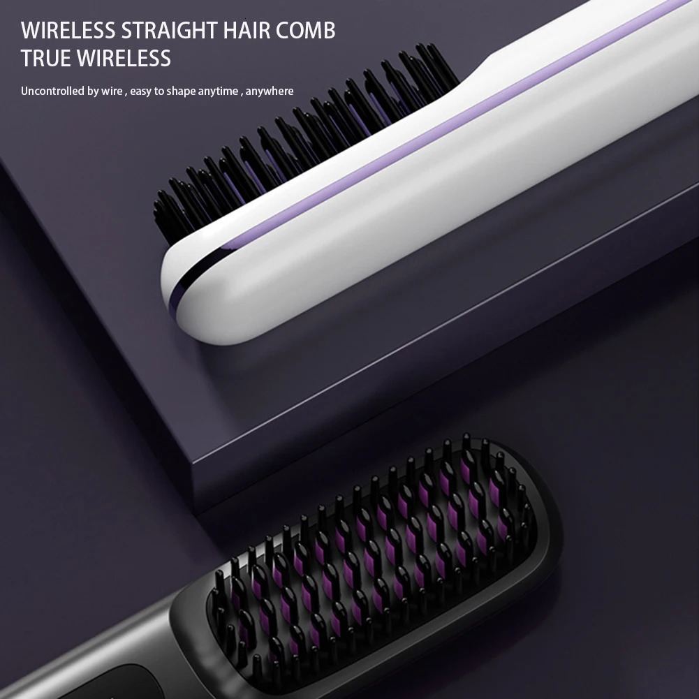 Digital Display Hair Straightening Comb Temperature Adjustables Hair Flat Iron for Women Female 250605