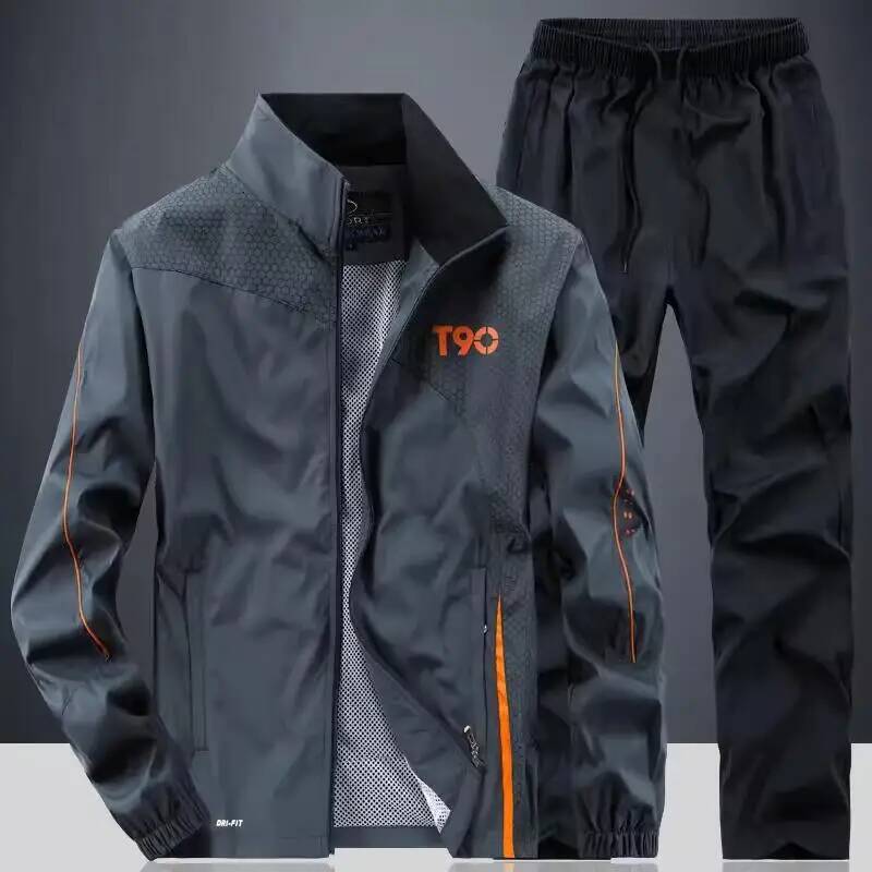 Ddmyoutdoor Breathable Pieces Running Sets Sportswear Men S Jogging Sport Homme Jacket Pants Sweatsuit Plus Size Workout Clothes Jogging Suit