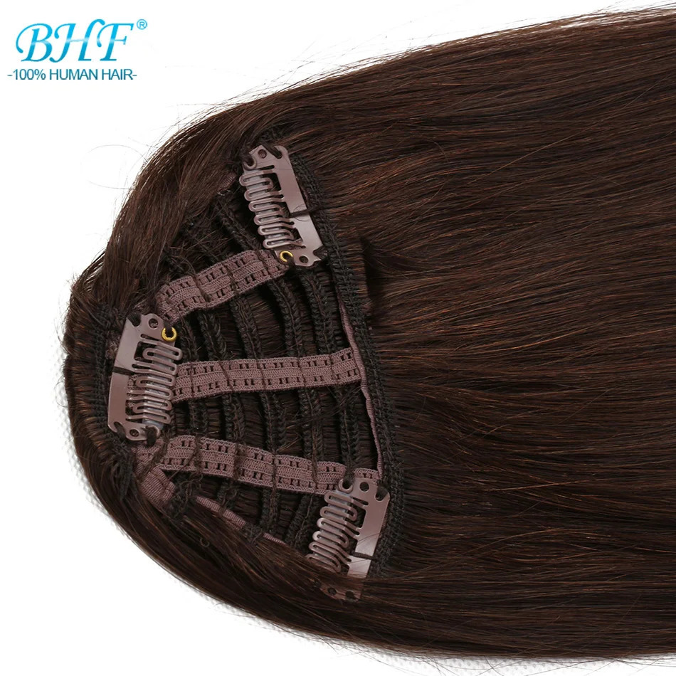 BHF Human Hair Bangs Natural Bang Hair 3 Clips in Bangs Fringe With Temples 250529