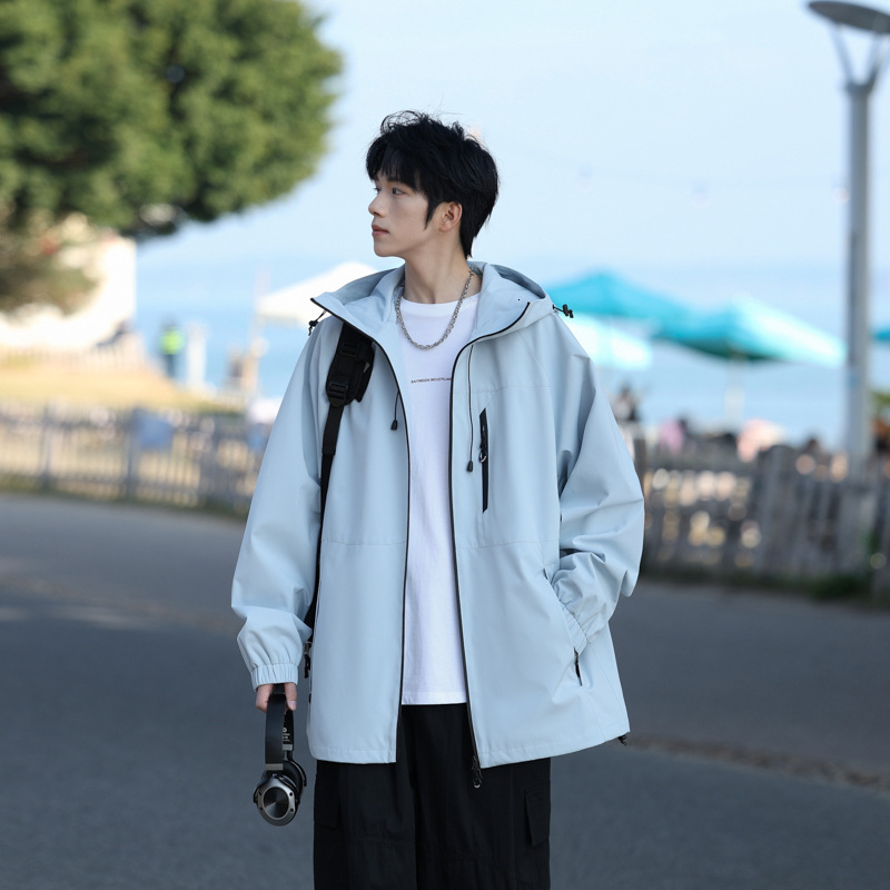 Ddmyoutdoor New Spring Autumn Men S And Women S Outerwear Jacket Trend Versatile Loose Casual Sports Hooded Versatile Jackets