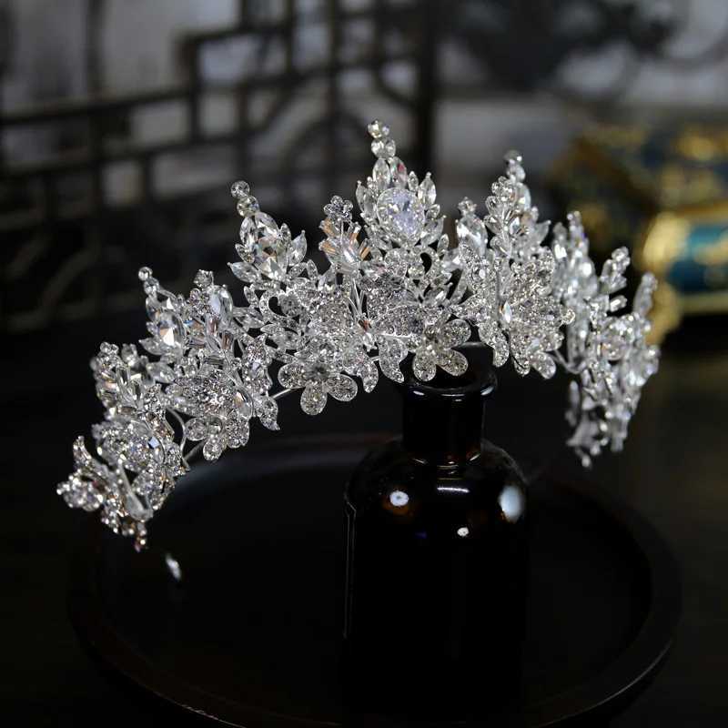 Bridal Tiara Rhinestone Wedding Crown Hair Accessories Women Luxury Korea Bride Diadem Headdress Headband Party Headwear Jewelry Z250605