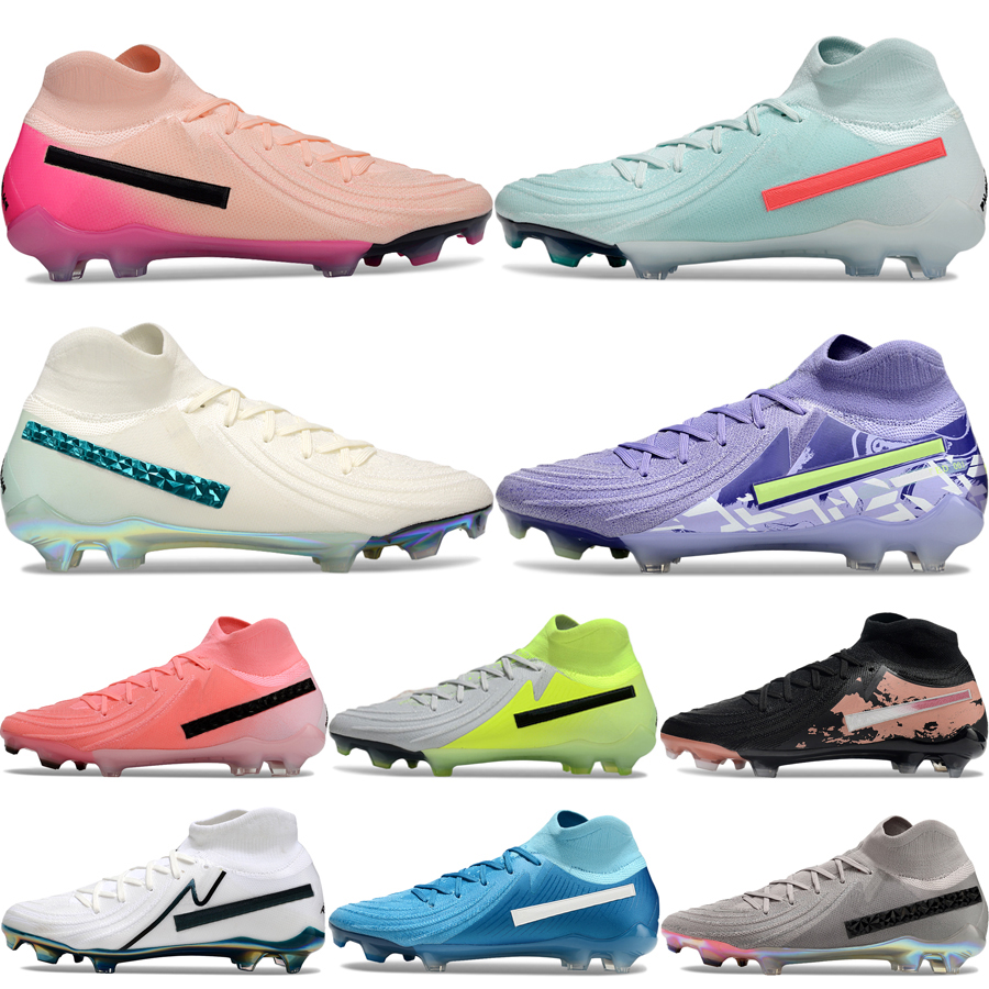 Top Phantoms Elite FG Soccer Shoes For Men Football Boots Lunas 2s Designer Pink Foam Mad Energy Prism Only Pack Big Boys Cleats Outdoor Sneakers Size 35-45