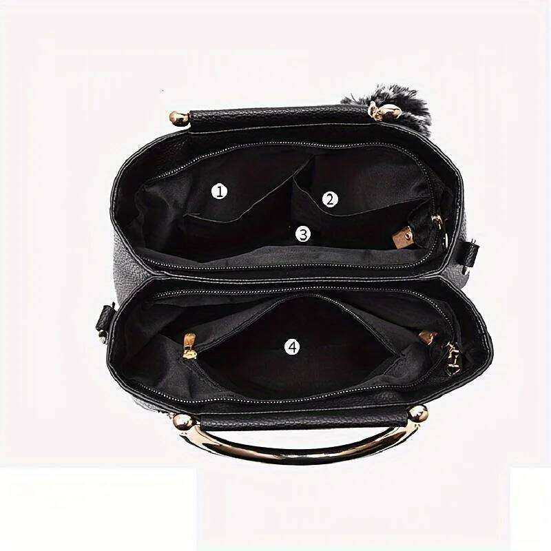 3D Flower Decor Handbag, Elegant Mini Crossbody Women's Fashion Shoulder Bag, Street Trends Tote Bag Purse