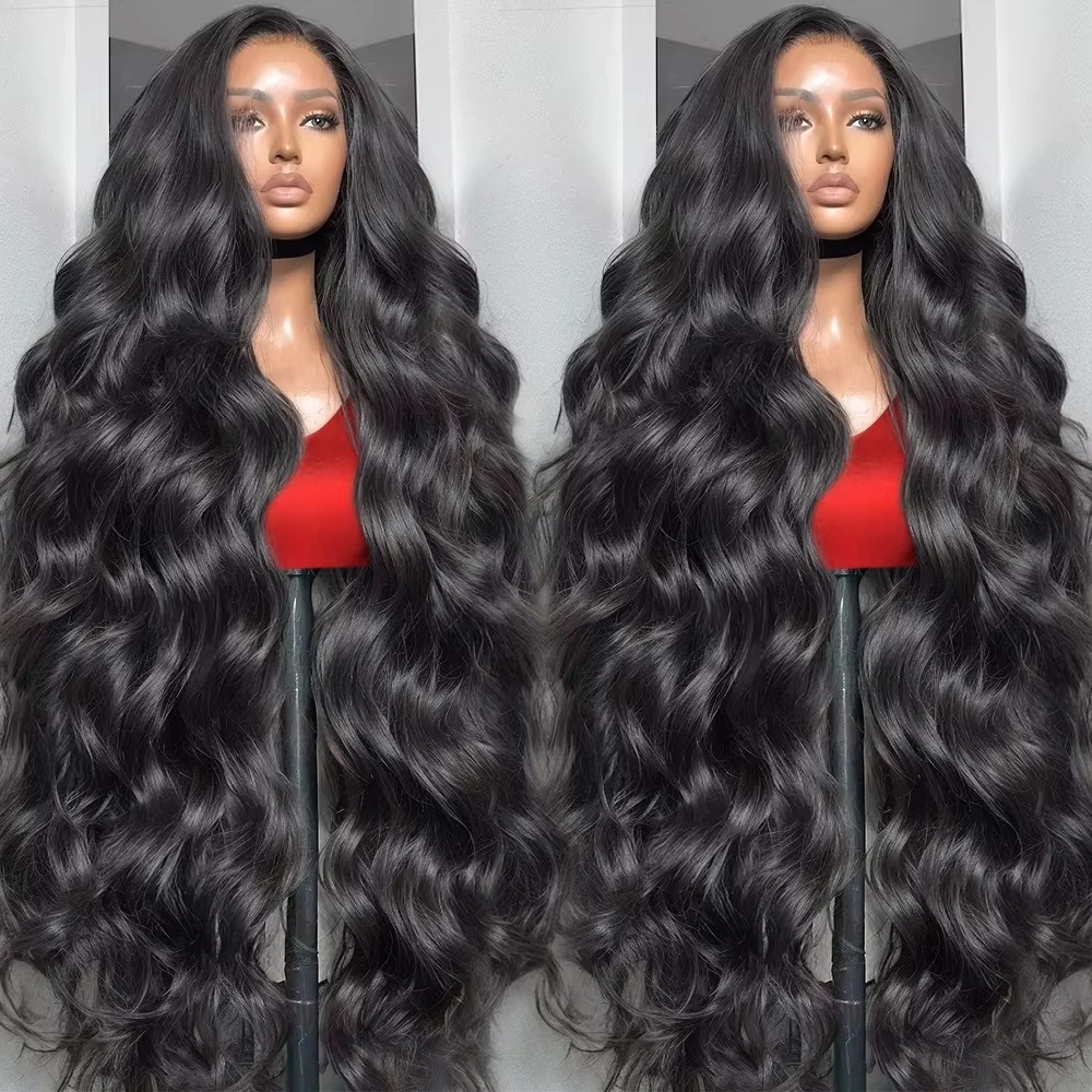 Body Wave 13x6 HD Lace Front Human Hair Wig 36 Inch Brazilian 13x4 Hd Lace Frontal Wigs For Women High 250 Density Synthetic