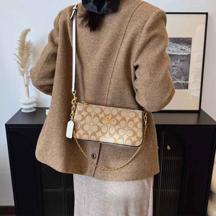 2025 New Designer Shoulder Crossbody Purse Ladies Fashion High Quality Leather Zipper Bag