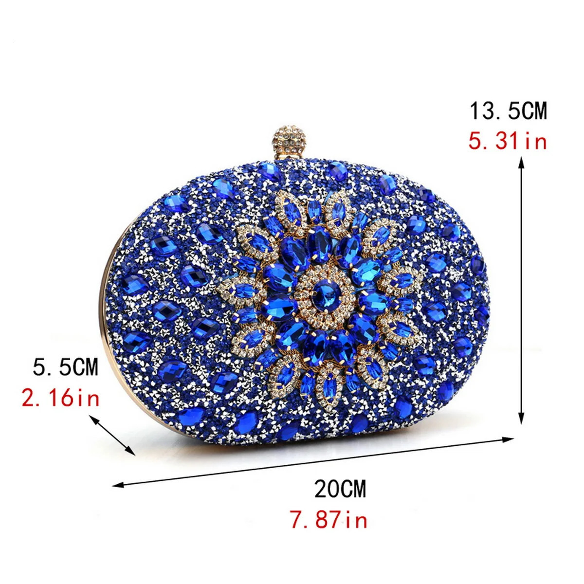 Flower s Evening Bags Metal Prom Clutch Diamonds With Chain Shoulder Handbags Wedding Female Purse 250528