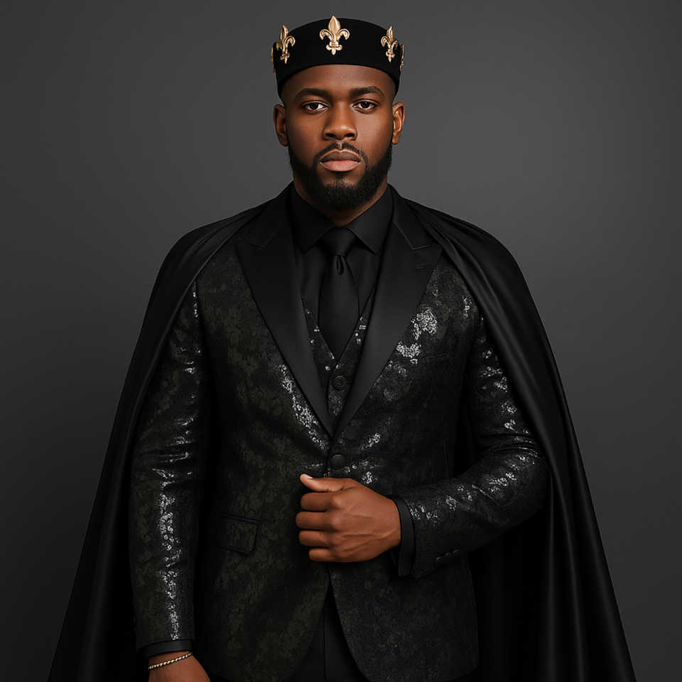 Sparkly Sequined Men Suits With Cloak Customized 3 Pieces Groom Wedding Party Tuxedos Slim Fit Male Blazer Costumes Homme