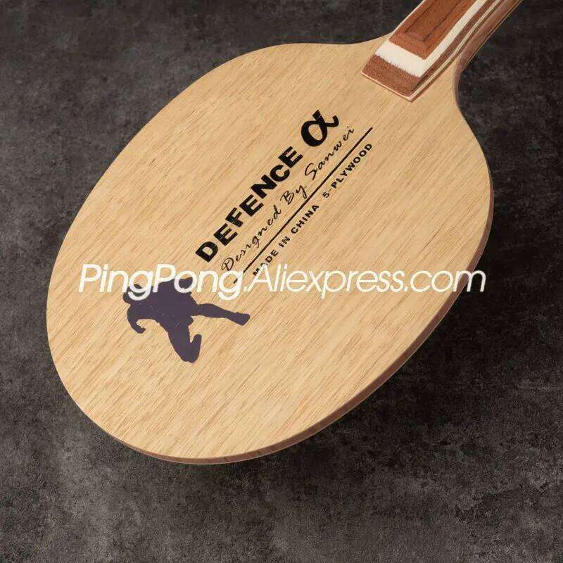 Original SANWEI Defence Alpha Defensive Table Tennis Blade Chop Racket (5 Ply Wood DEF) Ping Pong Bat Paddle