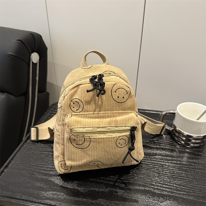 designer Vintage Spring Solid Color Japanese Style Women's Backpack Korean Version Casual Niche Design Simple Student School Bag Women's Bac