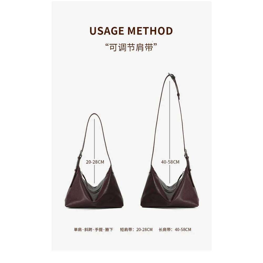 First layer vegetable tanned cowhide armpit classic crossbody hobo bag all-match casual genuine leather commuting shoulder dumpl