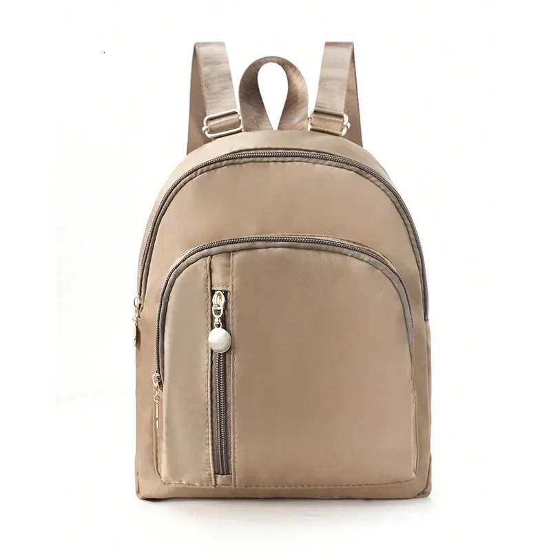 Beige Classic Large Capacity Backpack for Women Casual Backpack Fashionable Simple Backpack Bags for Women 250605
