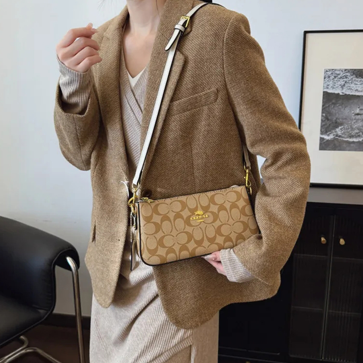 2025 New Designer Shoulder Crossbody Purse Ladies Fashion High Quality Leather Zipper Bag