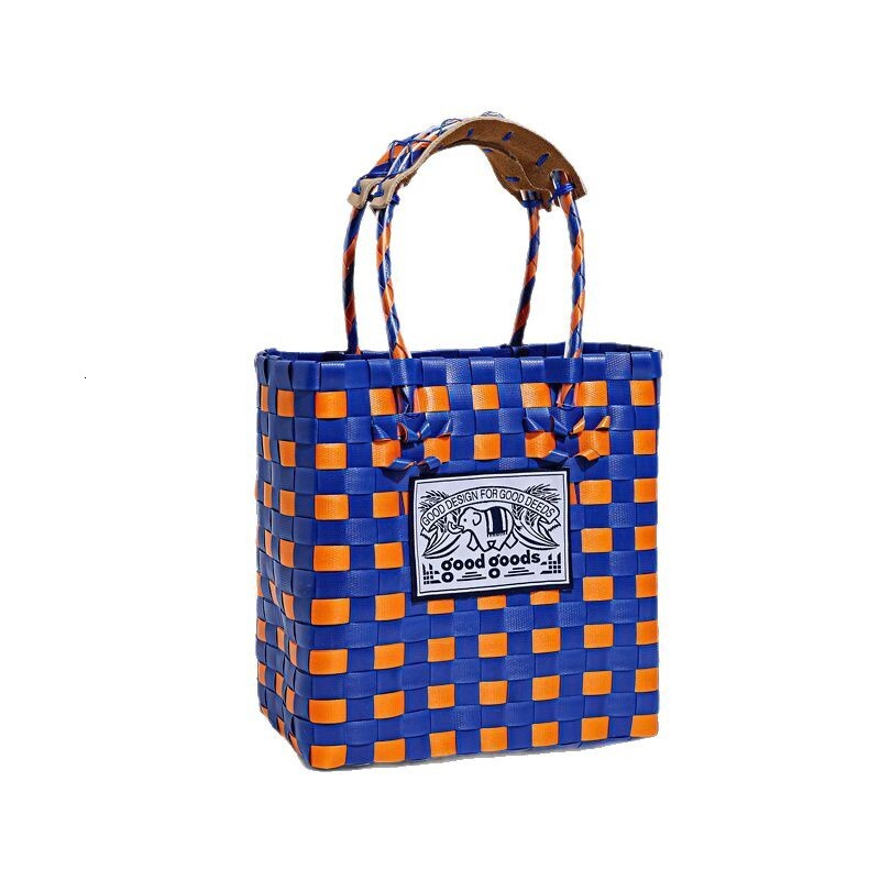 Quality New Style Internet Celebrity Elephant Bag Summer Rainbow Bag Handwoven Basket Bag Niche Trendy Brand Large Capacity Tote Bag New Free Delivery