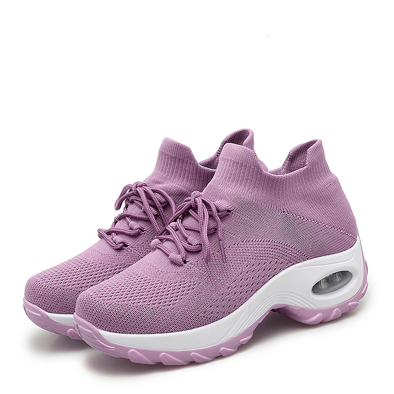 Autumn New Slip On All Black Women S Air Cushion Shock Casual Shoes Absorption Sports Casual Black Work Shoes Ddmysaturn