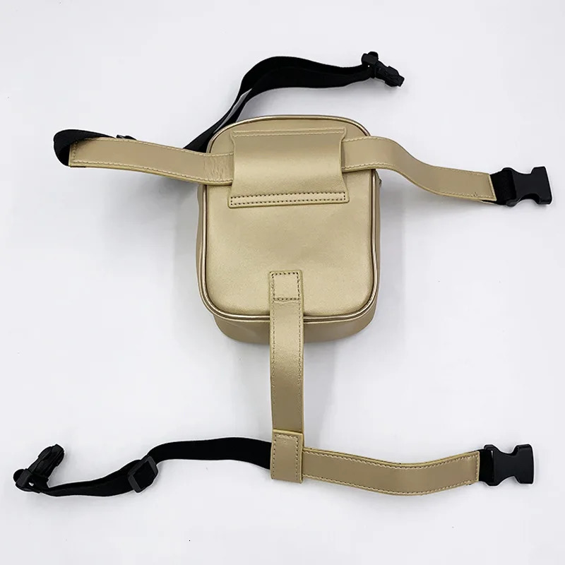 Trendy Stylish Black Women Waist Leg Belt Leather Cool Girl Bag Fanny Pack for Outdoor Hiking Motorcycle w250605