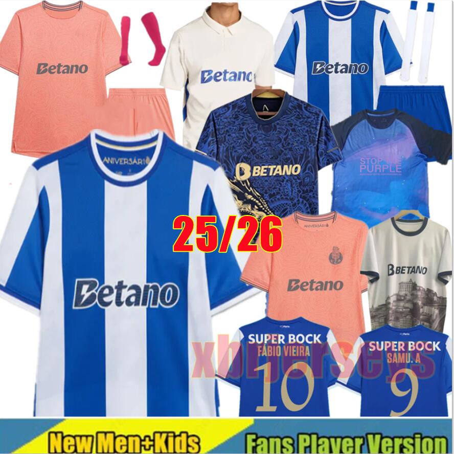 25 26 PORTO jerseys fan sT-shirts GALENO TAREMI F.CONCEICAO Maillots foot Shirt football T.MARTINEZ EUSTAQUIO men kids Kit Socks retro 2025 football shirts 1997 99 98 01