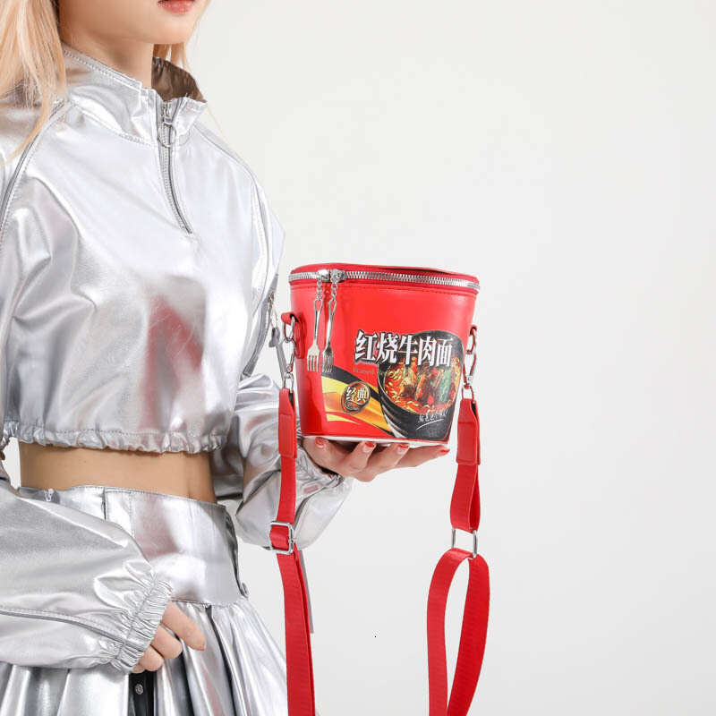 Niche Creative Women's Crossbody Female Ins Style Quirky Fun Commuter Cylinder Shoulder Bag