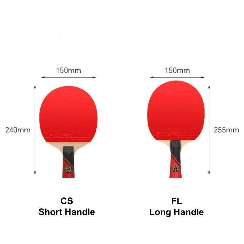 1PC Table Tennis Professional 3 Star Paddle Sticky Rubbers Ping Pong Racket with Cover