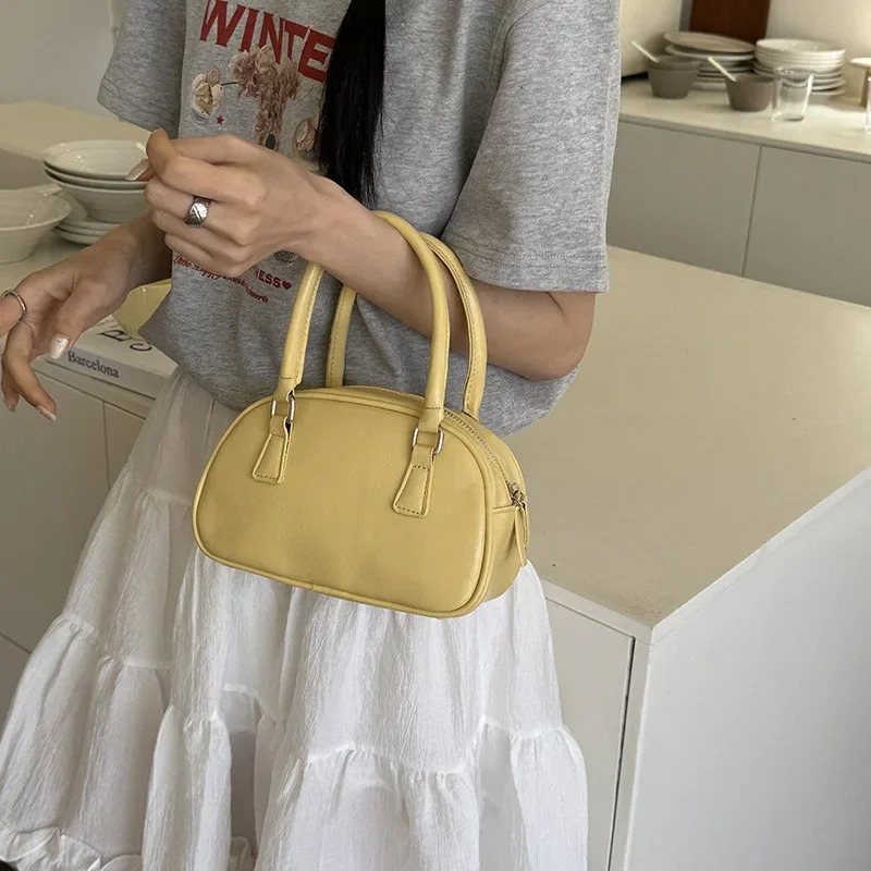 South korea Portable Square Sling Bag Women Exquisite All-Match Cross-body Bowling Bag Small Bag Handbags Purses 250605